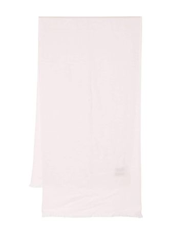 N.Peal Sciarpa con frange - Rosa