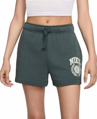 Nike Womens Regular Fit Sweat Shorts In Green