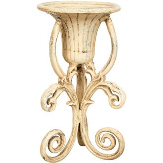 Biscottini International Biscottini - Soporte De Olla De Hierro Fundido Acabado Antiguo