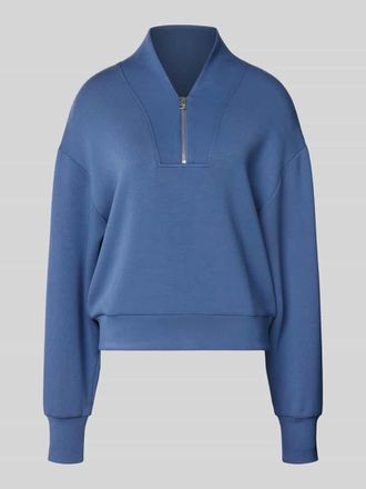 Varley Sweatshirt aus Viskose-Mix mit Rei&szlig;verschluss Modell davidson in Rauchblau, Gr&ouml;&szlig;e XL
