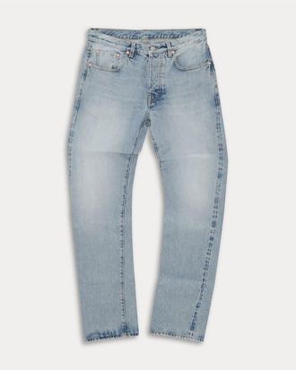 Fortela 965 John Japan Selvedge 5 Pocket Regular Fit Middleweight Denim Pants in Dark Bleach Wash at Nordstrom, Size 33