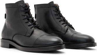 AllSaints Bloom Lace-Up Boot in Black at Nordstrom, Size 11