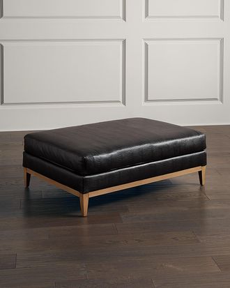 Massoud Darius Leather Ottoman