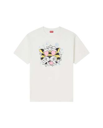Kenzo Kenzo Wild Tiger Loose Fit Baumwoll-T-Shirt