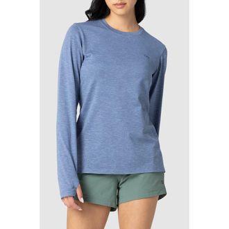 Outdoor Research ActiveIce Spectrum Sun Long Sleeve T-Shirt in Ascent Blue Heather at Nordstrom, Size X-Large
