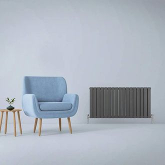 MonsterShop Designer Flat Panel Radiators Anthracite Grey 600mm x 1190mm