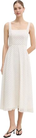 Rotate Abito Midi Svasato - - Dresses - Donna - Beige - XS