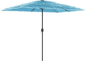 vidaXL Sombrilla De Jard&iacute;n Con Poste De Acero Azul 300x200x250 Cm Vidaxl