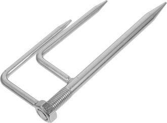 No Brand Soporte Para Sombrilla De Tr&iacute;pode Galvanizado (grande) - 250 Mm, Montaje De Tres Puntos, Apto Para Pesca, Jardines Y Playas, De Alta Resistencia