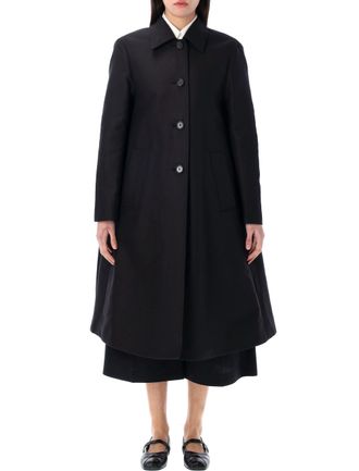 Marni Womens Duster Coat - Black Cotton - Size EU 40 (Womens)