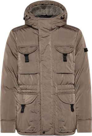 Peuterey Fur Sesame Herenjas - Heren - Winterjassen - Bruin - S - Katoen - Jassen