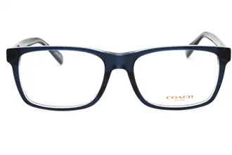Coach 0HC6213U Rectangular Acetate Frame Eyeglasses - Navy