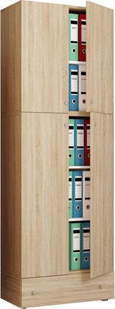 ebuy24 Ebuy24 - Armario De Oficina Vcm Xxl Con 5 Compartimentos Y Un Caj&oacute;n Armario De Archivo Moderno Con Puertas Giratorias Dimensiones Aprox. Al. 200 X An.
