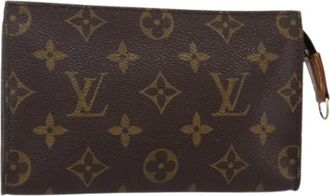 Louis Vuitton Pre-owned Canvas Pouch - Dames - Vintage Clutch - Bruin - ONE Size - Vintage