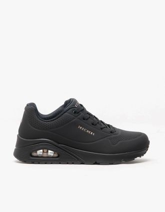 Skechers Womens Skechers 73690/BBK UNO STAND ON AIR Womens Trainers Black - Size: 4.5