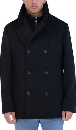 Robert Graham Peacoat with Bib in Black at Nordstrom Rack, Size Xx-Large
