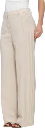 Second Female Broeken, Dames, Beige, XS, Leer, Blanca Broeken