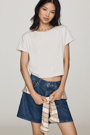 A Gold E Adine Crop Tee