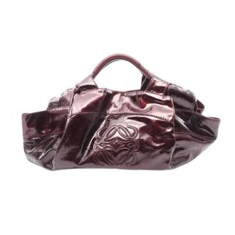Loewe Pre-owned Handbags, female, Red, Size: ONE SIZE Pre-owned Nappa Aire Patent Leather Handbag