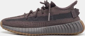 adidas Black Knit Fabric Boost 350 V2 Cinder Non Reflective Sneakers Size 39 1/3