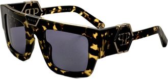 Philipp Plein Philipp Plein Mens 50 mm Yellow Havana Sunglasses