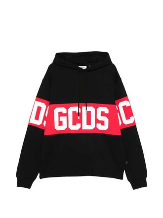 GCDS Sudadera con capucha a rayas y logo de Gcds