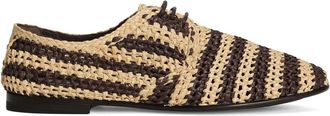 Dolce & Gabbana Geweven derby schoenen - Bruin