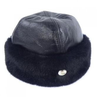 Chanel Pre-owned Cappello in Pelle di Agnello e Poliestere - - Pre-owned - Donna - Nero - ONE SIZE