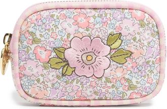 Stoney Clover Lane x Liberty Micro Floral Embroidered Cotton Pouch in Michelle at Nordstrom