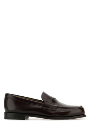 Prada Brown Leather Loafers