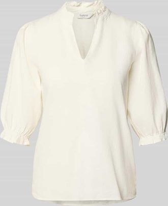 b.young B.Young Bluse aus Leinen-Mix mit Puff&auml;rmeln Modell FALAKKA in Ecru, Gr&ouml;&szlig;e 40