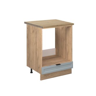 Vicco Armario Para Horno Empotrado Fame-line, Azul Claro-gris, 60 Cm, Et Roble Vicco
