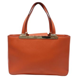 Michael Kors Tilda Tote Bag in Orange Leather