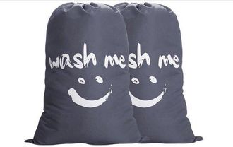 OEM 2 Bolsas De Lavander&iacute;a De Viaje, Ropa Sucia, Recolector De Ropa, Cesta De Lavander&iacute;a Plegable Grande, Lavabo, Exterior, 120 Litros, Gris