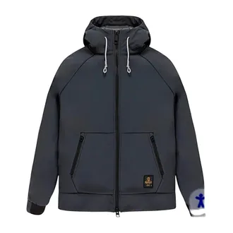 RefrigiWear Training Jackets, male, Black, Size: 2XL Giubbotto
