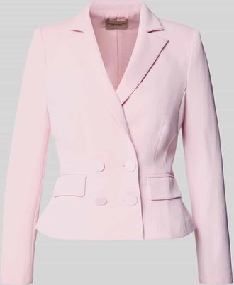 Rinascimento Rinascimento Blazer mit Reverskragen und doppelreihigem Knopfverschluss in Rosa, Gr&ouml;&szlig;e M