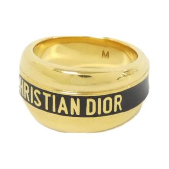 Dior Gold Black Band Ring (Pre-Owned)