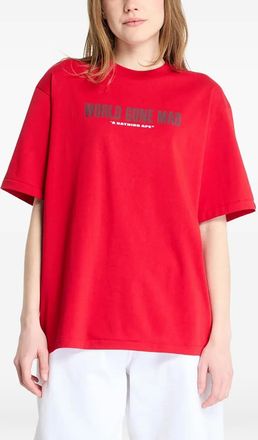 A Bathing Ape slogan graphic tee - Red