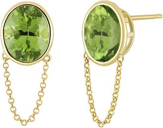 Bony Levy 14K 5.25 Ct. Tw. Peridot Earrings