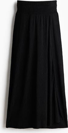 H&M Crinkled Wrapover Trousers in Black at Nordstrom, Size X-Small