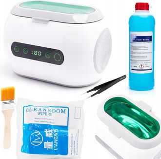 OEM Conjunto: Lavadora Ps-06a + Cepillo Suave + Pa&ntilde;os De Microfibra + Tech Sonic 1l + Pinzas Esd-14
