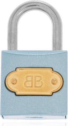Balenciaga Bag Accessories, female, Blue, Size: ONE SIZE Padlock-shaped Pendant