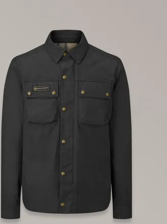 Belstaff Belstaff Mansion Motorcycle Shirt Mens Cotton Canvas Black Size 3XL