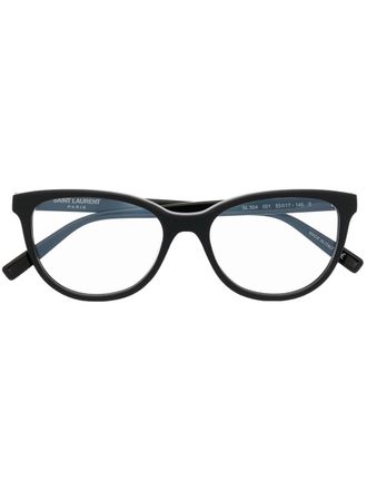 Saint Laurent Eyewear Bril met rond montuur - Zwart