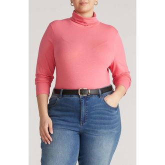 Universal Standard Turtleneck in Rapture Rose at Nordstrom, Size Xxx-Large