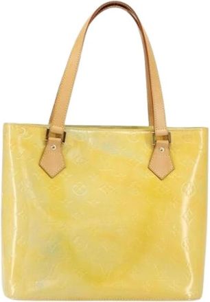 Louis Vuitton Pre-owned Canvas Tote Bag - Dames - Vintage Shopper - Geel - ONE Size - Vintage