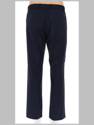 Herno Tailored Wool-Blend Trousers - Blue
