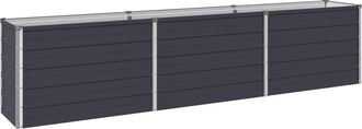 vidaXL Cama De Jard&iacute;n Elevada Gris Antracita 240 X 40 X 55 Cm Vidaxl