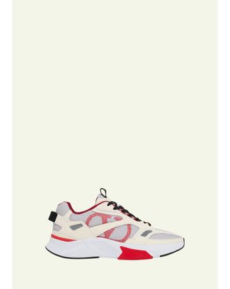 Valentino Garavani Mens V-Logo Mesh Sneakers