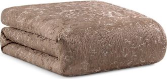 DKNY Mirage Embroidered Jacquard Duvet Cover in Mink at Nordstrom, Size Full